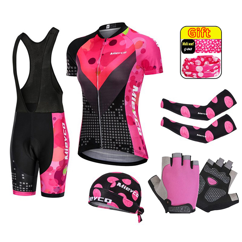 Mountain Biking Outfits Women - ชุดจักรยานเสือภูเขาสําหรับผู้หญิง, ชุดทีมจักรยาน, เสื้อผ้าเสื้อเจอร์ซีย์นักปั่น MTB, ชุดแผ่นเจล 3D,