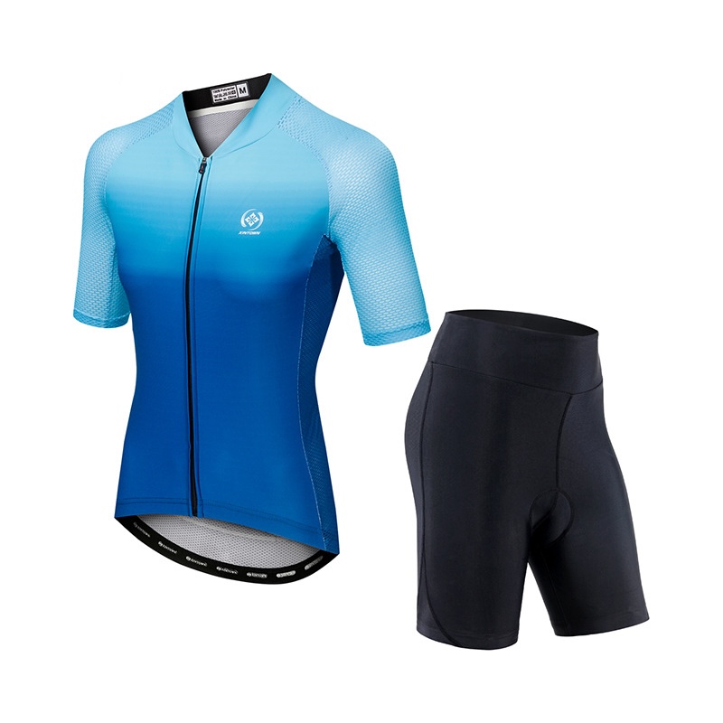 Mountain Biking Outfits Women - ผู้หญิงจักรยานเสือภูเขาแขนสั้นชุดเสื้อเจอร์ซีย์นักปั่นชุดเจอร์ซีย์ Quick-DRY Breathable ผ้าเสื้อเจอร์ซีย์นักปั่นฤดูร้อน