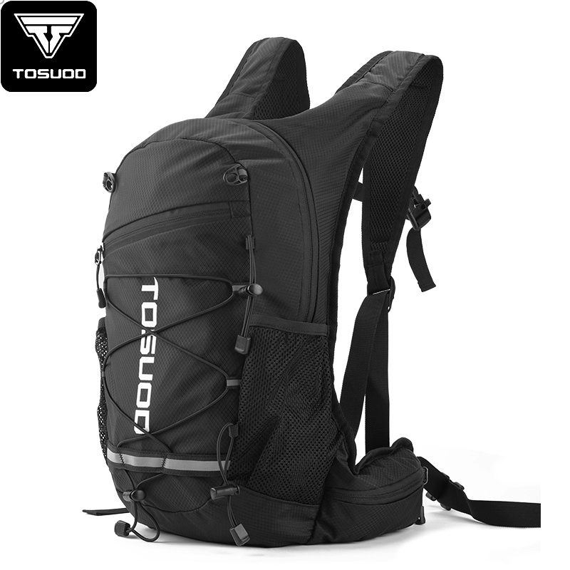 Mountain Biking Hydration Pack - กระเป๋าใส่น้ำสำหรับขี่มอเตอร์ไซค์ TOSUOD สำหรับปั่นจักรยานเสือภูเขา ขี่มอเตอร์ครอส แบบสะพายหลังสำหรับกีฬาและจักรยานเสือภูเขา
