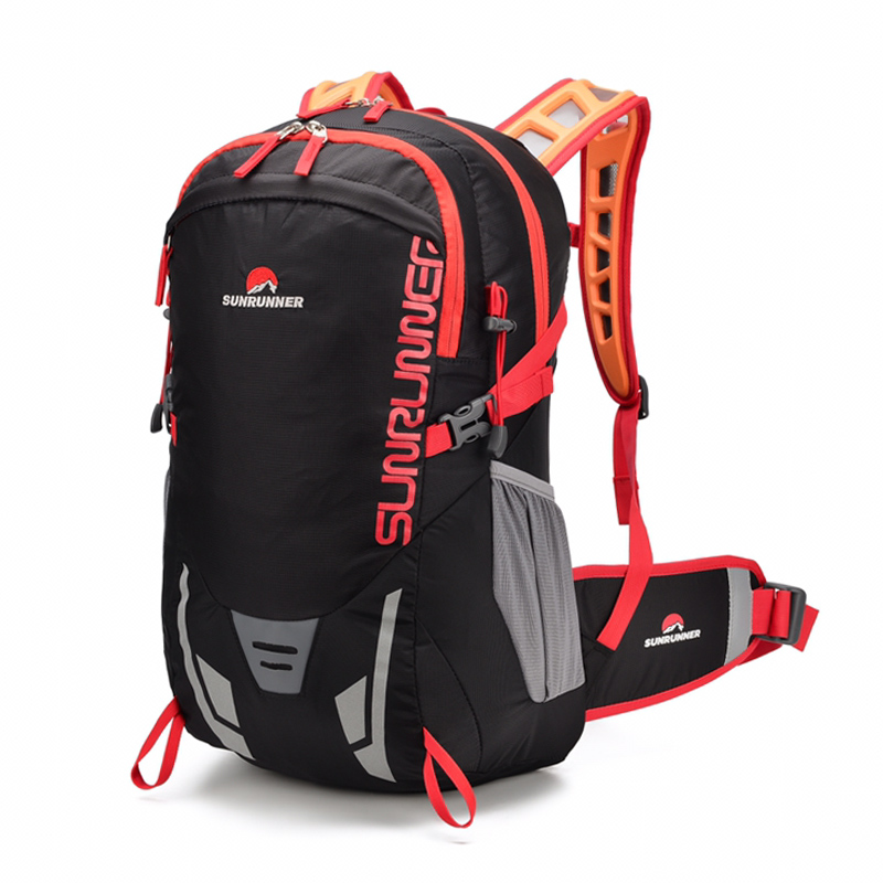 Mountain Biking Backpack - 35L กระเป๋าเป้สะพายหลังเดินป่าความจุขนาดใหญ่ท่องเที่ยวแคมป์ปิ้งปีนเขาแบ็คแพ็คน้ำหนักเบาขี่จักรยานจักรยานกระเป๋ากีฬา