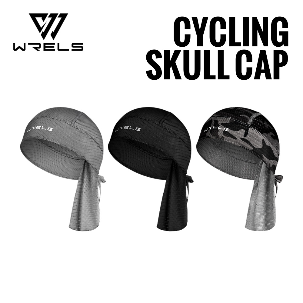 Mountain Biking Hat - WRELS หมวกขี่จักรยานภายใต้หมวกกันน็อคด่วนแห้งฤดูร้อน Cooling HELMET Liners รถจักรยานยนต์
