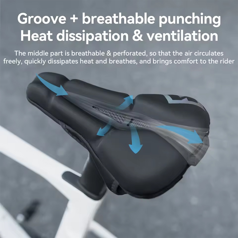 Mountain Biking Accessories - สำหรับเบาะจักรยานเสือภูเขาแบบ MTB ผ้าคลุมเบาะนั่งระบายอากาศ นุ่มสบาย ฟองน้ำดูดซับแรงกระแทก แผ่นรองเสริมความหนา