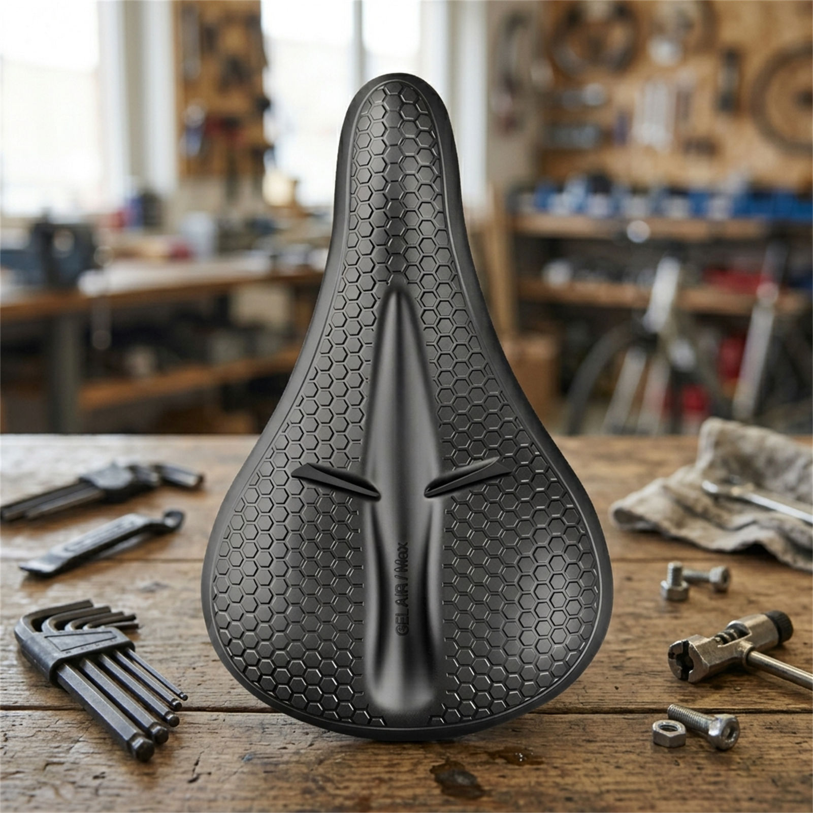 Mountain Biking Accessories - ฝาครอบที่นั่งจักรยานซิลิโคนหนาขึ้น ป้องกันอาการปวด กันน้ำ อุปกรณ์เสริมสำหรับจักรยานเสือภูเขา เหมาะสำหรับผู้เดินทางและนักปั่นจักรยาน
