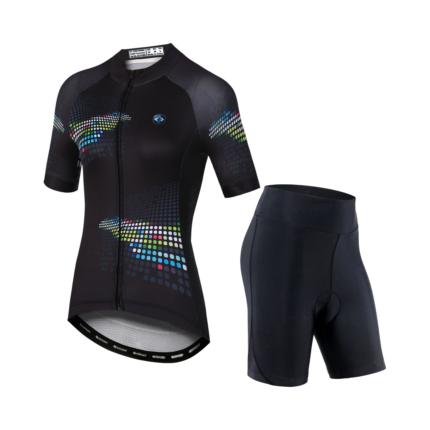 Mountain Biking Outfits Women - จักรยานเสือภูเขาของผู้หญิงแขนสั้นชุดกีฬาขี่จักรยานสวมเสื้อผ้าขี่จักรยานแห้งเร็วและระบายอากาศผ้าย์เครื่องแต่งกาย