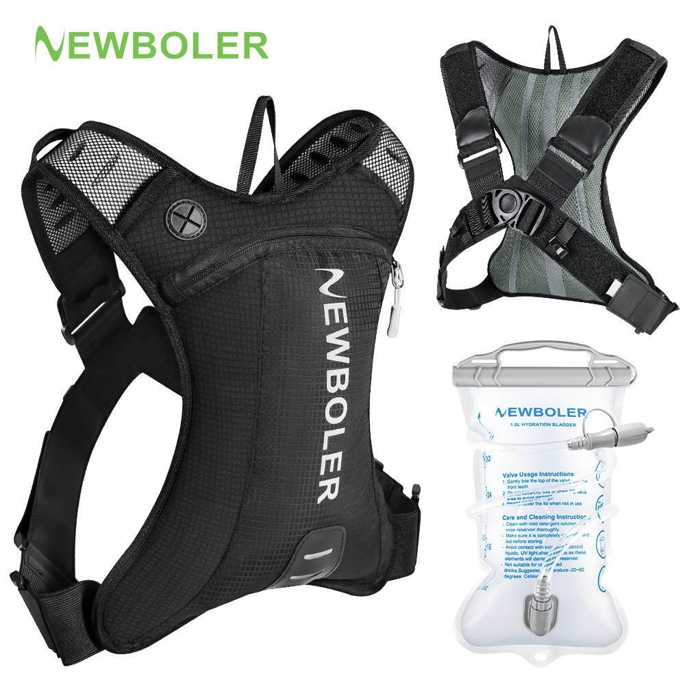 Mountain Biking Hydration Pack - NEWBOLER 5L กระเป๋าใส่น้ำสำหรับขี่มอเตอร์ไซค์ MTB ออฟโรด โมโตครอส