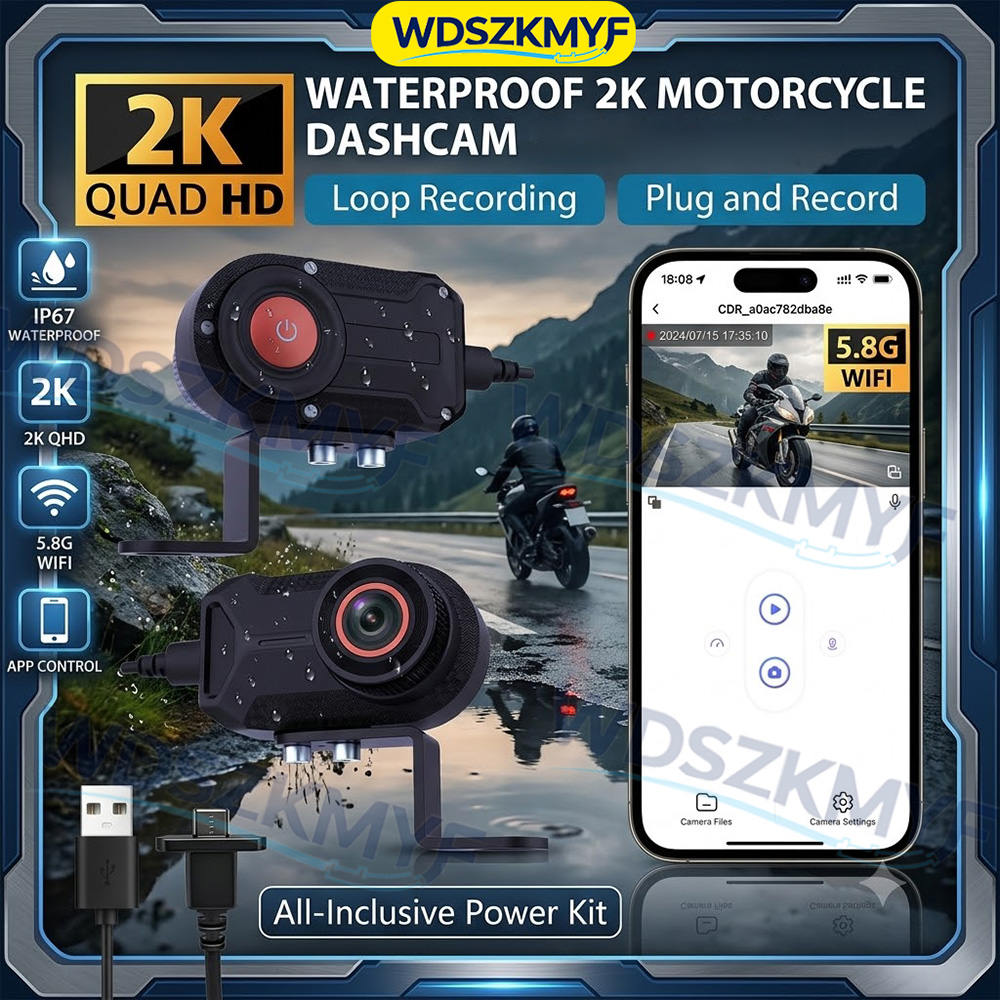 Mountain Biking Images - กล้องติดรถมอเตอร์ไซค์ 2K 30fps DVR สำหรับจักรยานไฟฟ้าและหมวกกันน็อค กล้องบันทึกภาพกลางแจ้งสำหรับขี่จักรยานเสือภูเขาและจักรยานทั่วไป