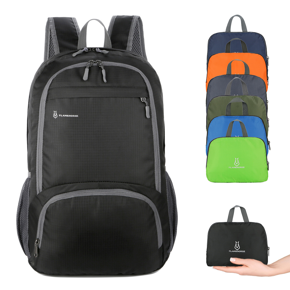 Mountain Biking Backpack - กระเป๋าเป้สะพายหลังน้ำหนักเบาพับได้สำหรับผู้ชายกระเป๋าเป้สะพายหลังสำหรับกันน้ำสำหรับผู้หญิงเป้เดย์แพคเดินทางเดินป่ากระเป๋ากลางแจ้งปั่นจักรยานตั้งแคมป์กระเป๋าสะพายไหล่
