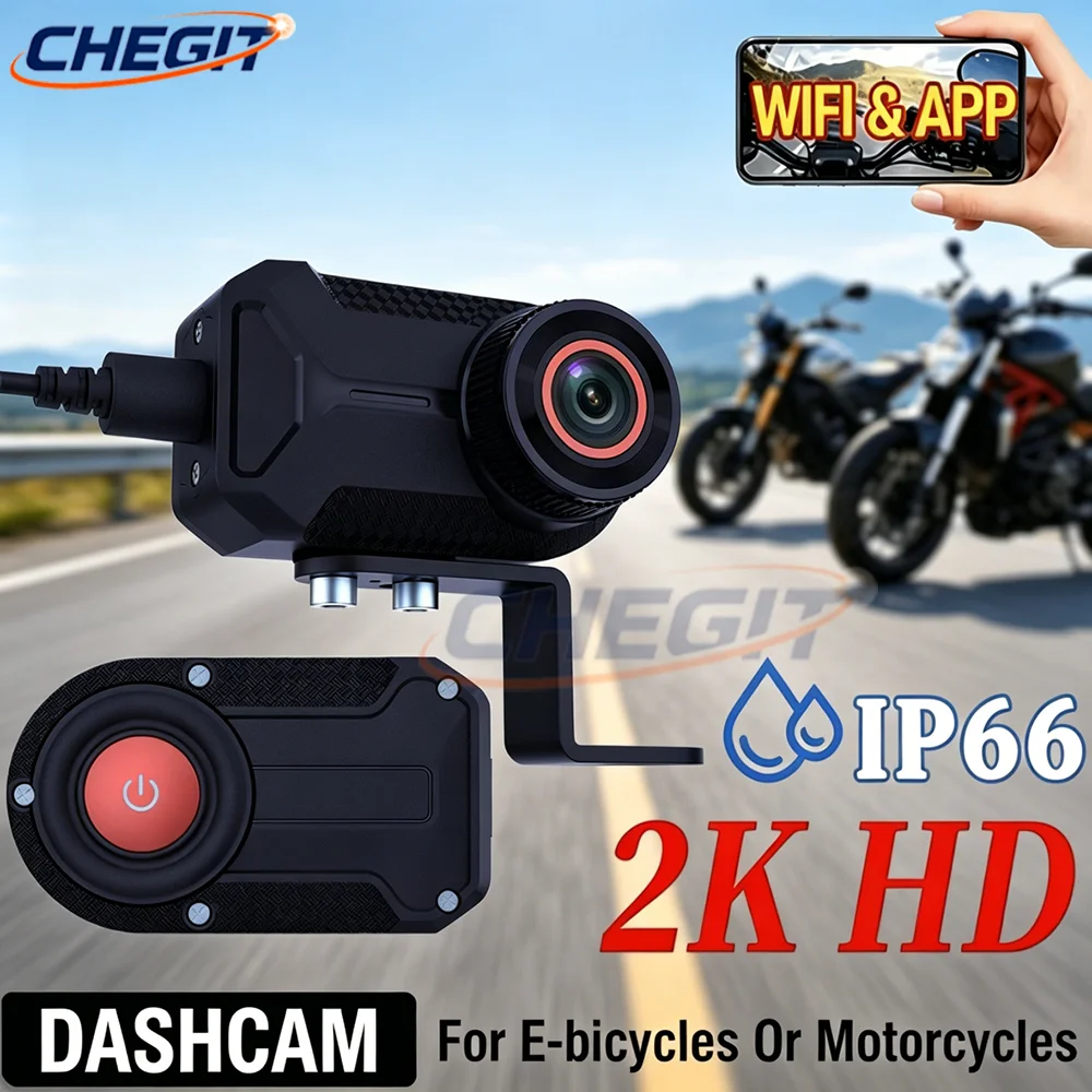 Mountain Biking Images - กล้องติดรถมอเตอร์ไซค์กันน้ำ IP66 รุ่นใหม่ WIFI 2K 30fps