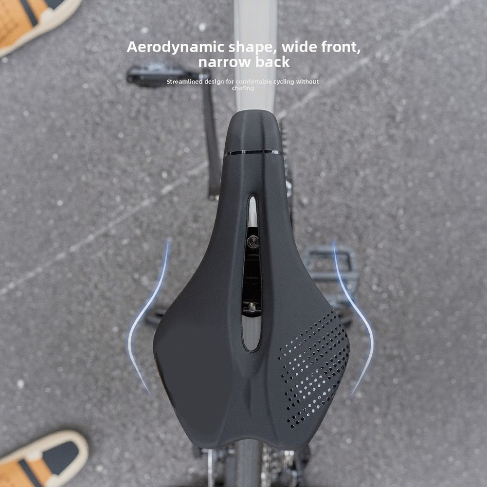 เบาะจักรยานหนัง PU สีดำ ดูดซับ - Mountain Biking Accessories บทวิจารณ์และราคา
