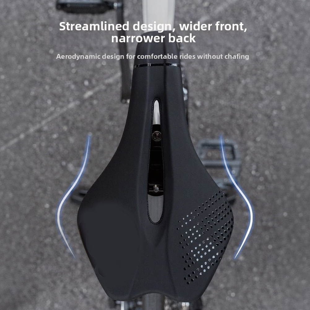 เบาะจักรยานหนัง PU สีดำ ดูดซับ - Mountain Biking Accessories บทวิจารณ์และราคา