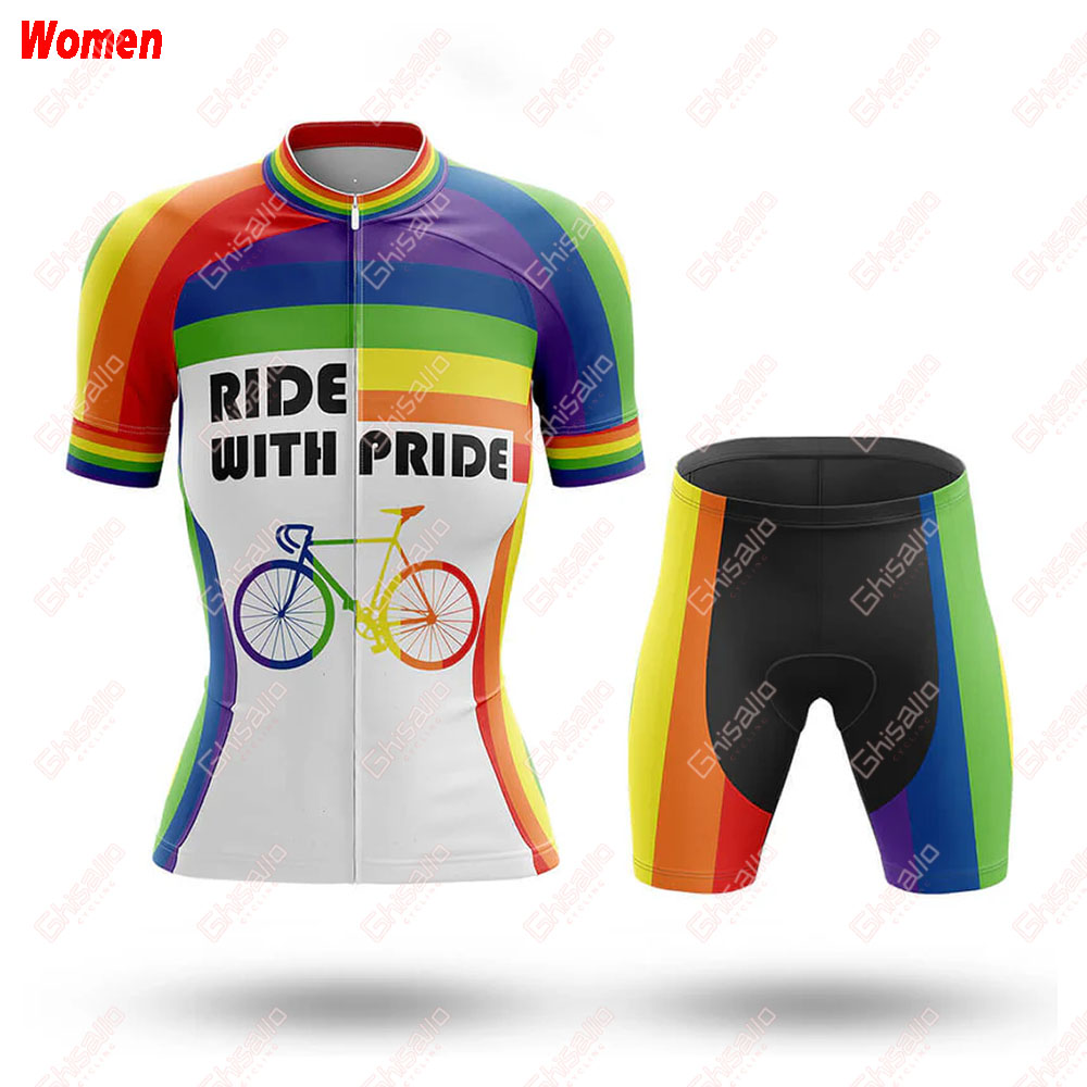 Ride With Pride โพลีเอสเตอร์ขี - Mountain Biking Outfits Women บทวิจารณ์และราคา