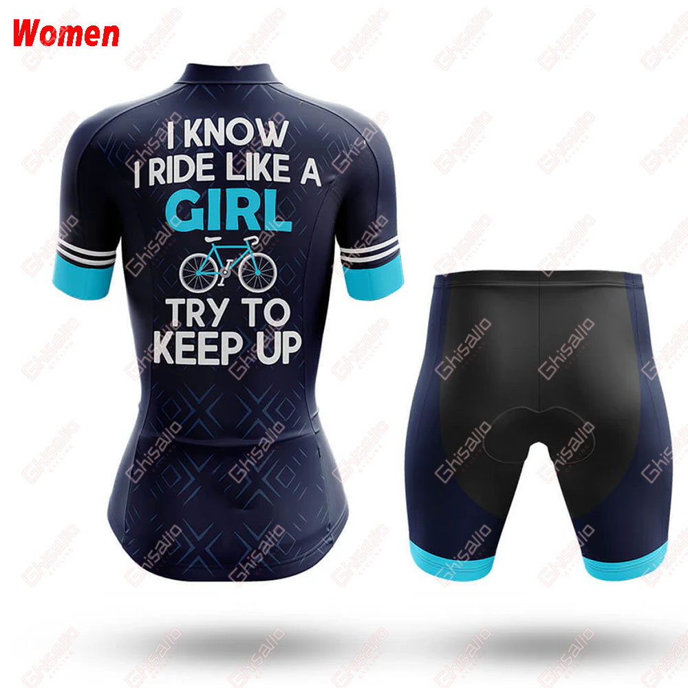 Like A Girl โพลีเอสเตอร์ขี่จัก - Mountain Biking Outfits Women บทวิจารณ์และราคา
