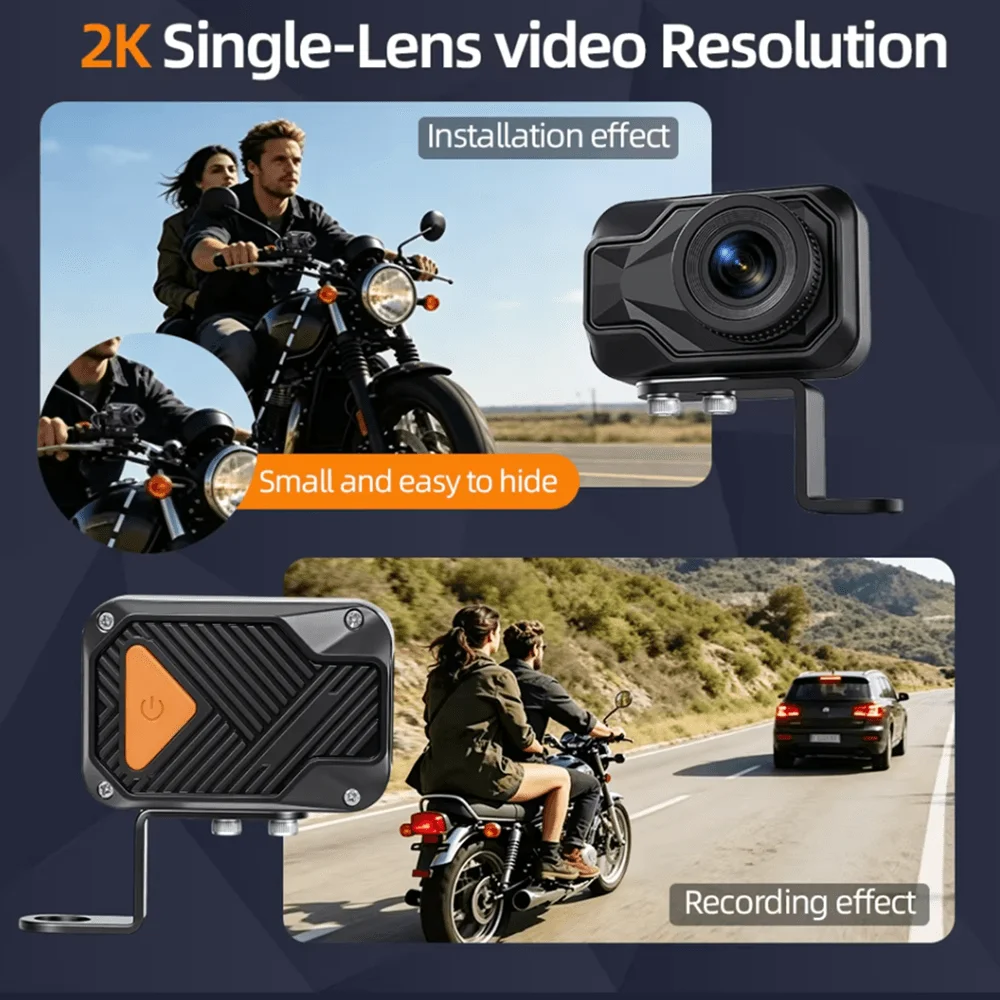 กล้องติดรถมอเตอร์ไซค์ 2K QHD พ - Mountain Biking Images บทวิจารณ์และราคา