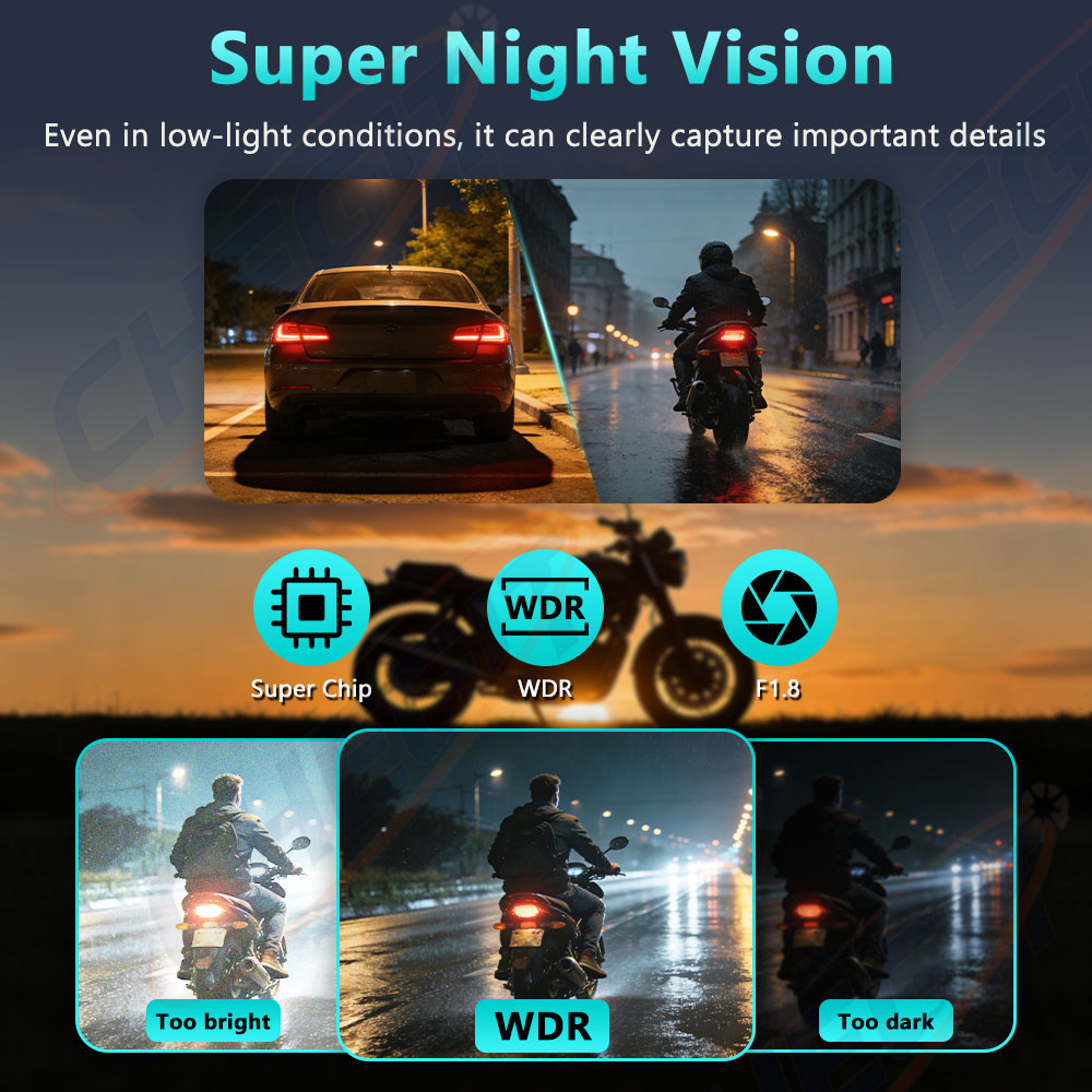 กล้องติดรถมอเตอร์ไซค์ 2K 30fps - Mountain Biking Images บทวิจารณ์และราคา