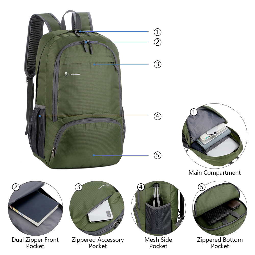 กระเป๋าเป้สะพายหลังน้ำหนักเบาพ - Mountain Biking Backpack บทวิจารณ์และราคา